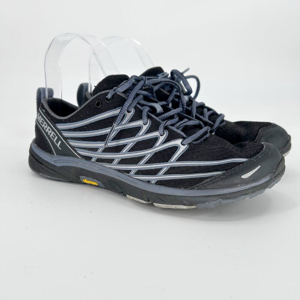 Merrell Bare Access Arc 3 Running Vibram Sneaker Black Silver J06302 Womens 6.5 - Picture 3 of 11